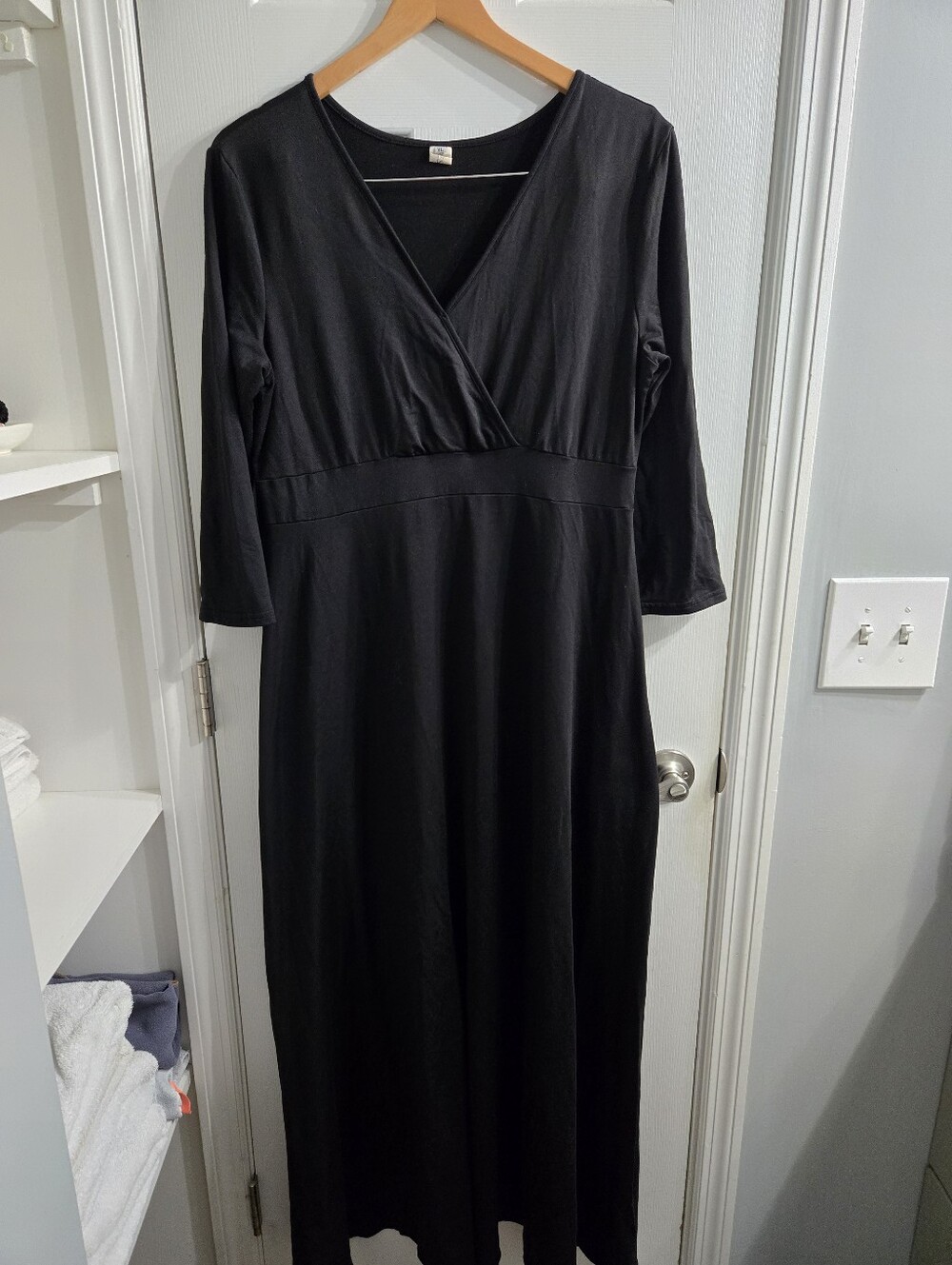 Vintage Witchy Goth Black Maxi Dress XL EUC The Craft
